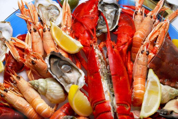 Fruits de mer et crustacés cuits La Rivière-Saint-Sauveur